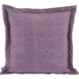 Dekokissen H.O.C.K. "Addicted", lila (lila, unifarben), B:60cm H:10cm L:60cm, Baumwolle, Polyacryl, Polyester, Dekokissen_Sitzkissen_Kissenhüllen, mit hübschem Stehsaum, Kissenhülle mit Füllung, 1 Stück