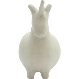 Décopatch 2x Pappmaché, Spardose Einhorn 19,5x10x15,5cm Kartonbraun AC840C