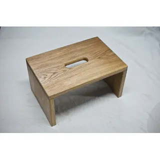 Hocker Schemel aus Holz, Hartholz, Eiche, stabil und kippelsicher, geölt NEU