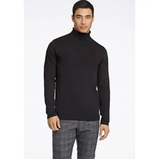 LINDBERGH Rollkragenpullover Rollkragenpulli Slim Fit schwarz XXL (56/58)