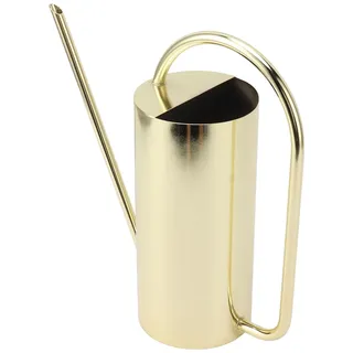 Pflanzen-Gießkanne, Langer Auslauf, 1500 Ml, Großes Fassungsvermögen, Gießkessel, Edelstahltopf, Gartenbedarf (Gold)