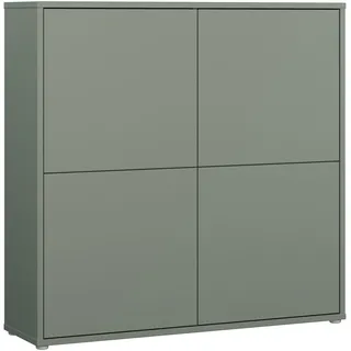 Forte Highboard 124,5 x 121,5 x 34,9 cm Salbei