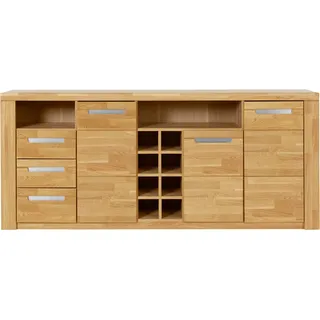 Home Affaire Sideboard »Kolding«, teilmassiv braun