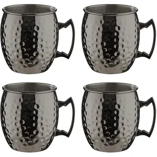 BUTLERS Becher 0,47 l Schwarz 4 St.