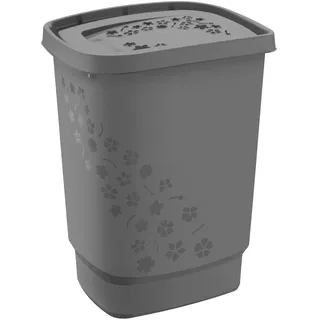 Rotho Wäschesammler Flowers, 55 anthrazit