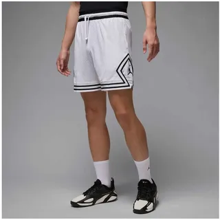 Jordan Trainingsshorts Jordan Sport Men's Dri-FIT Mesh Diamond Shorts mit Kordelzug im Bund, aus Polyester weiß M