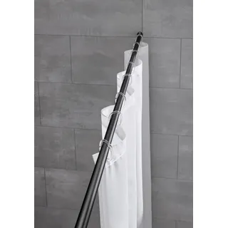 KLEINE WOLKE Duschvorhangstange 0362926000 125 - 220 cm schwarz