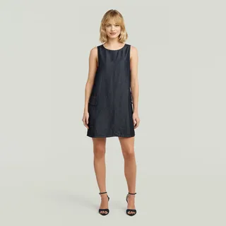 G-Star Lightweight Shift Cargo Kleid Blau XS