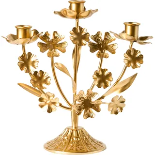 Beliani Kerzenleuchter RAMADA Metall Gold