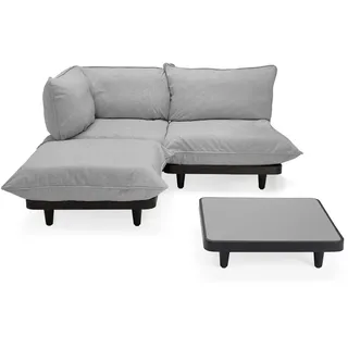 Fatboy - Paletti Outdoor Set, medium inkl. Tisch, rock grey