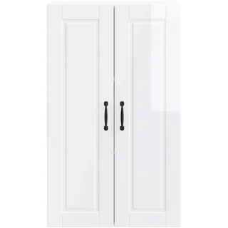 vidaXL Küchenwandschrank Hochglanz 60 x 31 x 100 cm Weiß