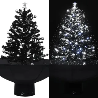 vidaXL Schneiender Weihnachtsbaum Schwarz 75 cm