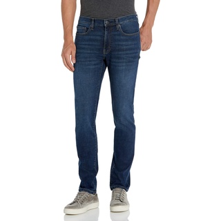 Amazon Essentials Herren Jeans mit Skinny-Passform, Dunkelblau Vintage, 40W / 32L