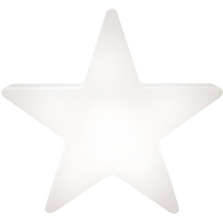 8 seasons design Shining Star XXL LED Weihnachtsstern Ø 100 cm (Weiß), mit Farbwechsler (15 Farben), inkl. Leuchtmittel, Großer beleuchteter Stern, Weihnachts-Deko, Winter-Deko, für außen + innen
