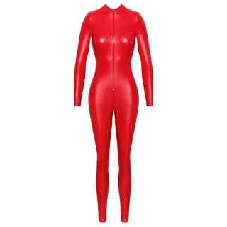 Noir Handmade – Orgia Powerwetlook Overall – Rot Rot S
