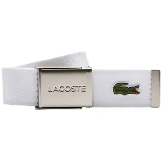 Lacoste Gürtel Polyester grün/weiß 100 cm