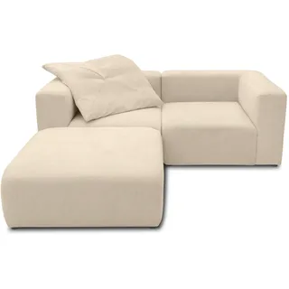 DOMO.Collection Ecksofa Adrian, Modulsofa in L-Form, aus 3 Modulen, Sofa, Couch 216 x 193 cm in beige