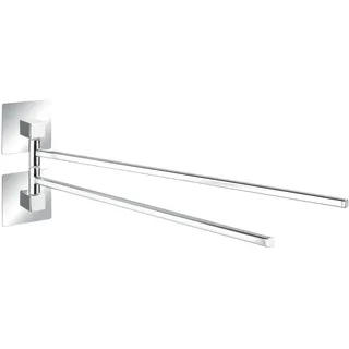 Wenko Handtuchhalter Quadro silber 6,5x14,5x40 cm