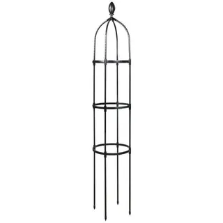 Gartenspalier 145 Cm, Rankhilfe Für Kletterpflanzen Und Rosen, Obelisk-säule Ø 31,7 Cm-kzq