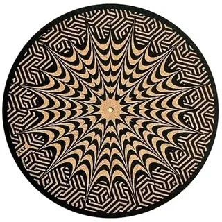 Taz Studio: Plattenspieler Slipmat – Speziell (cork. Psychedelic Geometrische Ohr Fisch
