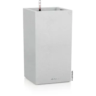 LECHUZA Canto Stone high 40 Komplettset 40 x 40 x 76 cm quarzweiß