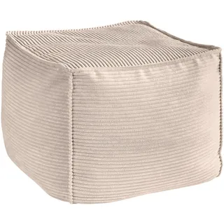 Hom`in Pouf, Taupe, Textil, Füllung: Styroporkugeln, 66x40x66 cm, Blauer Engel, Goldenes M, Oeko-Tex® Standard 100, DGM-Klimapakt, Indoor, Wohnzimmer, Hocker, Poufs