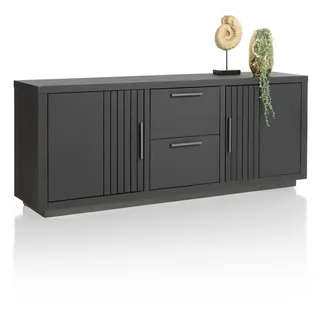 Henders & Hazel Pavie Sideboard Eiche Furnier/Metallgestell - Schwarz