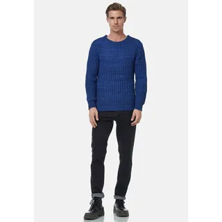 Strickpullover RUSTY NEAL, Herren, Gr. XXL, blau, 70% Polyacryl, 30% Baumwolle, unifarben, normal, Rundhals, Pullover Strickpullover, im modischen Strick-Design