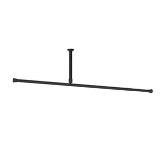 KS Handel 24 Duschvorhangstange 250-400 cm schwarz
