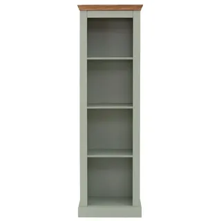 OTTO home Stauraumregal Selma, 1-tlg., Kiefernholz, feste und verstellbare Böden, Breite 55 cm, Höhe 180 cm grün