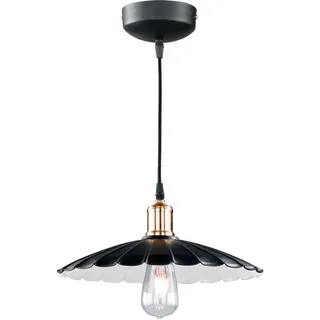 Honsel Klassisch Retro 1-flg. 35 cm rund schwarz weiß