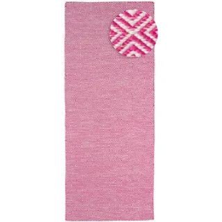 Outdoorteppich MORGENLAND "Läufer In- & Outdoor - Alef türkis" Teppiche Gr. B/L: 80 cm x 200 cm, 6 mm, 1,6 m2, 1 St., rosa Esszimmerteppiche In und Outdoor geeignet