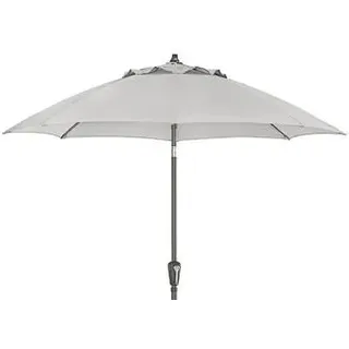 Dehner Sonnenschirm Kos, rund, ca. Ø220 cm, Hellgrau
