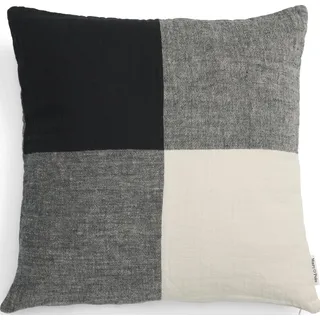 Erlend Kissen 50 x 50 cm kariert beige-schwarz