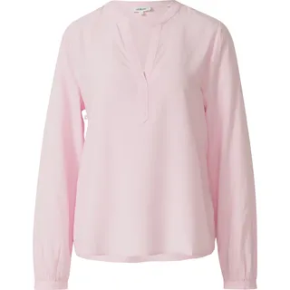 s.Oliver Fließende Viskosebluse mit Rundhals mit V-Ausschnitt Pink 46