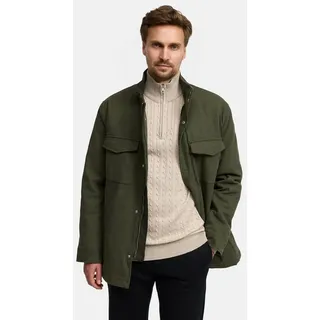 Jeff Sommerjacke Herren JFAntoine Wintermantel Herrenmantel aus strapazierfähigem Baumwoll-Twill mit Stehkragen grün L
