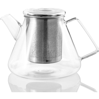 AdHoc TK50 Teekanne 1,5 l mit Filter für losen Tee ORIENT+, Glas/Edelstahl
