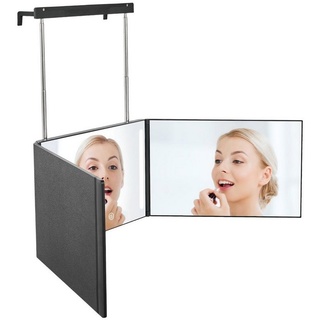 EMKE Kosmetikspiegel EMKE 360 Grad Spiegel Kosmetikspiegel Rasierspiegel mit Beleuchtung, mit 5X Vergrößerung Höhenverstellbaren für Make-up schwarz