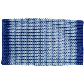 Dintex baumwollteppich, Baumwolle, blau, 50 x 80 cm