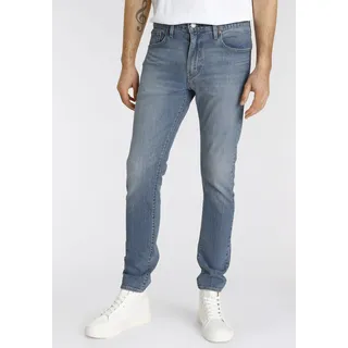 Tapered-fit-Jeans LEVI'S "512 Slim Taper Fit" Gr. 33, Länge 34, blau (stonewash) Herren Jeans Tapered-Jeans mit Markenlabel