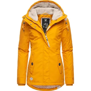 Winterjacke RAGWEAR "Monade" Gr. XL (42), gelb (hellgelb) Damen Jacken Lange