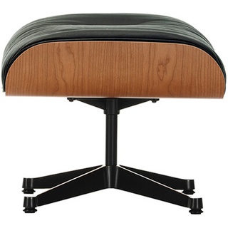 Vitra Ottoman für Lounge Chair schwarz, Designer Charles & Ray Eames, 42x63x56 cm