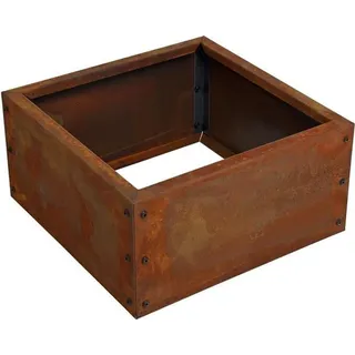 Estexo Beeteinfassung Beetumrandung 50 x 50 x 25 cm Edelrost