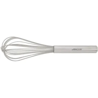 Arcos Schneebesen Edelstahl - Ergonomischer Griff für Backen und Kochen, 250 mm, Professionelle Küchenwerkzeug, Silber
