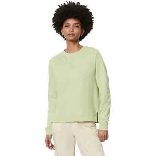 Sweatshirt MARC O'POLO DENIM Gr. S, grün (pistachio) Damen Sweatshirts Im modernen O-Shape, locker geschnitten und Raglanärmeln