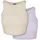 Ladies Cropped Rib Top 2-Pack Violet