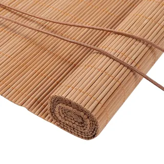 Bambusrollo,Bambus Rollo- Retro Bambusrollo Blickdicht und Sonnenschutz aus Bambus,einfach zu montieren, individuell anpassbar, ideal für Hofgarten, Balkon, Terrasse
