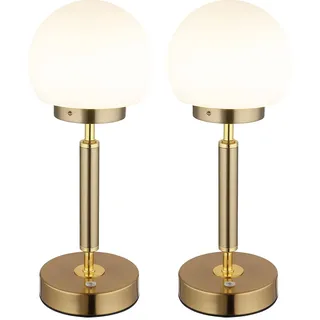 GLOBO Tischlampe Messing 2 St.
