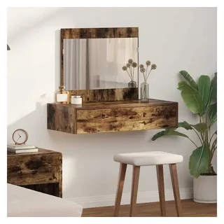 vidaXL Schminktisch Wandmontage Räuchereiche 83x40x70 cm