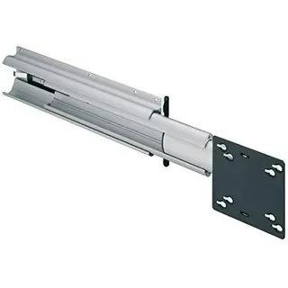 Gedotec Fernsehauszug TV-Drehauszug für Flachbildschirme 19" für Wohnmobil & Schränke | TV-Auszug zum Schrauben an die Seitenwand | Aluminium Silber | 1 Stück - Bilderschirm-Auszug für Möbel